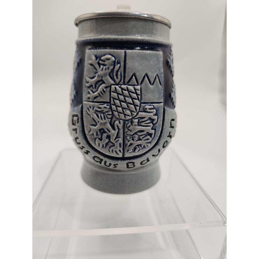 Antique Original King Gruss Aus German Beer Stein Western Germany